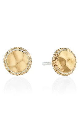 Anna Beck Hammered Stud Earrings in Gold at Nordstrom