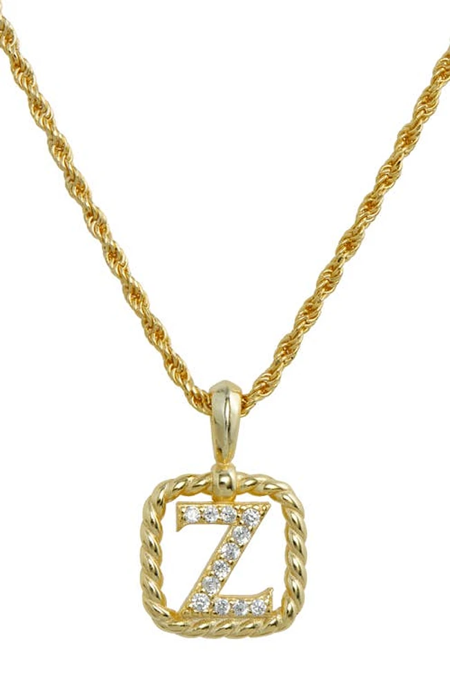 SAVVY CIE JEWELS Initial Pendant Necklace in Yellow-Z at Nordstrom