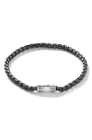 John Hardy Men's Classic Chain Bracelet in Black/Silver at Nordstrom