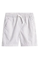 Nordstrom Kids' Pull-On Woven Shorts Grey- White Backyard Stripe at