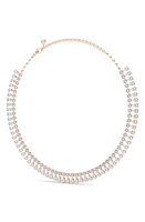 HauteCarat Lab Created Diamond Frontal Necklace in 18K Rose Gold at Nordstrom, Size 15