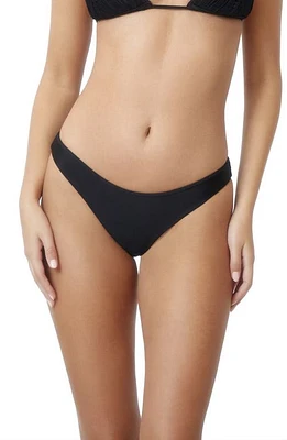 PQ SWIM Ruched Bikini Bottoms Midnight at Nordstrom,