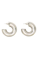 Petit Moments Canha Chunky Hoop Earrings in Silver at Nordstrom