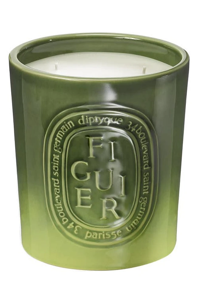 Diptyque Figuier (Fig Tree) Scented Indoor & Outdoor Candle in Green Vessel at Nordstrom