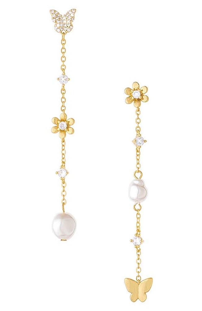 Ettika Butterfly Drop Earrings in Gold at Nordstrom