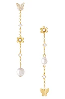 Ettika Butterfly Drop Earrings in Gold at Nordstrom