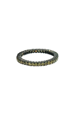 Sethi Couture Prong Set Diamond Eternity Band Black Rhodium/Green at Nordstrom,