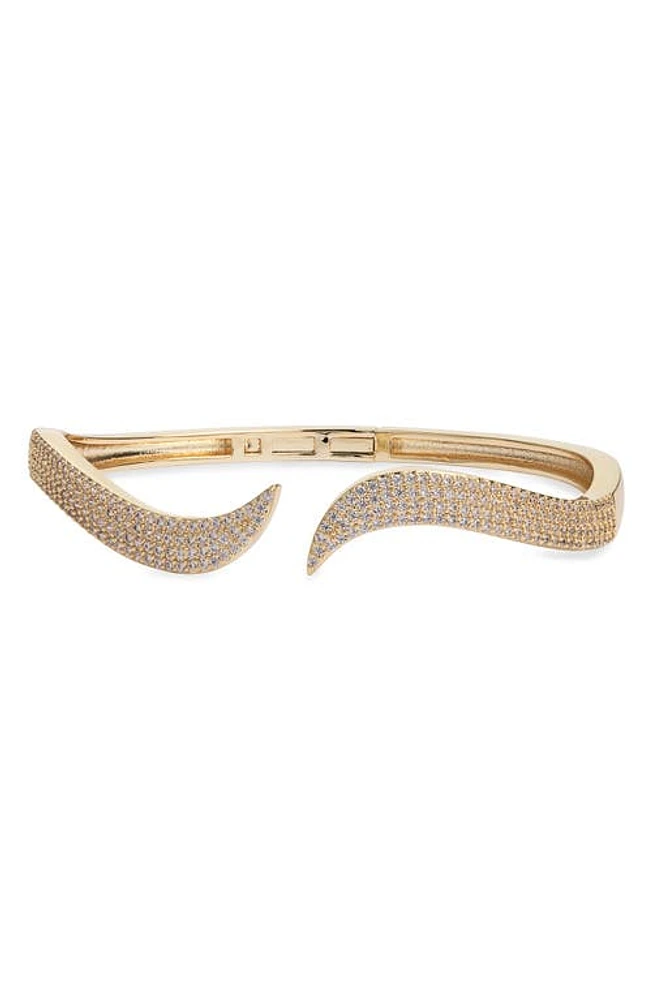 SHYMI Pavé Curl Cuff Bracelet in Gold at Nordstrom