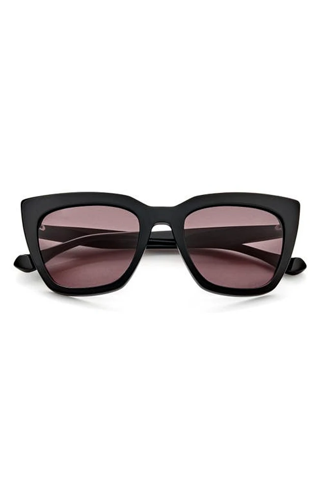 Gemma Styles Dream On 52mm Rectangle Sunglasses in Carbon at Nordstrom