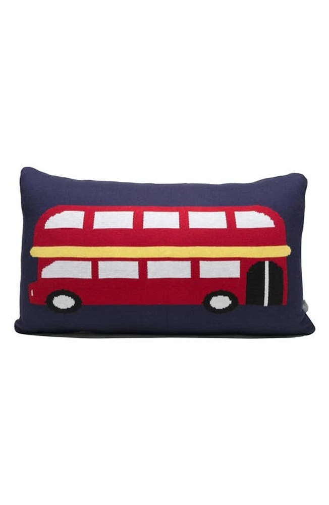 RIAN TRICOT Double Decker Bus Accent Pillow in Multi at Nordstrom