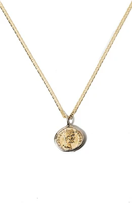 Child of Wild Caeser Coin Pendant Necklace in 18K Gold Filled at Nordstrom