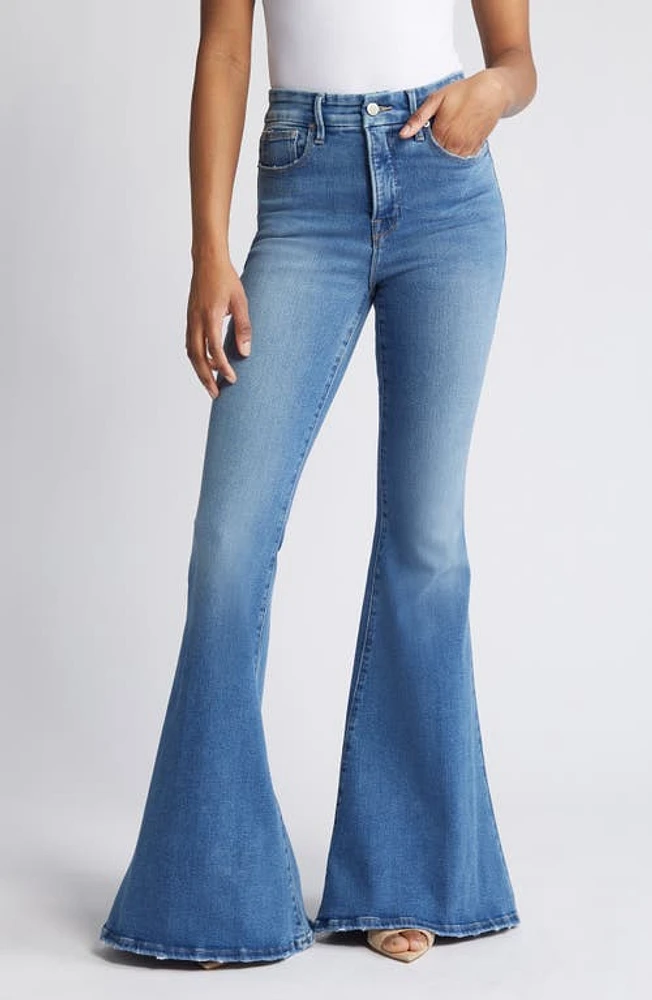 Good American Good Super Bell Bottom Jeans in Blue691 at Nordstrom, Size 2