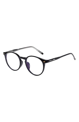 Fifth & Ninth Chandler 48mm Blue Light Filtering Glasses in Black at Nordstrom