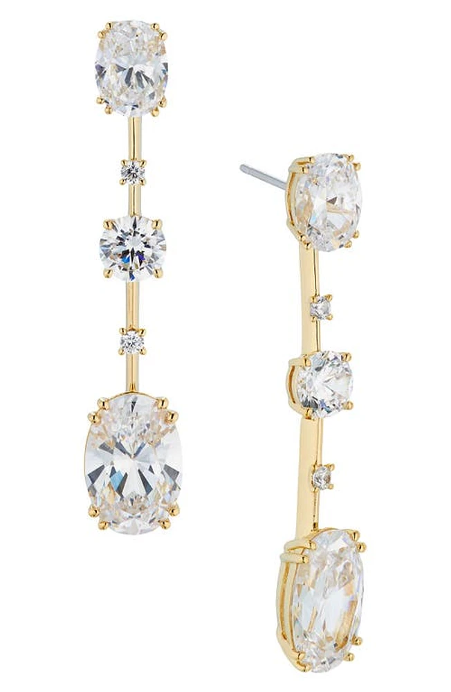 Nadri Evelyn Cubic Zirconia Drop Earrings in Gold at Nordstrom