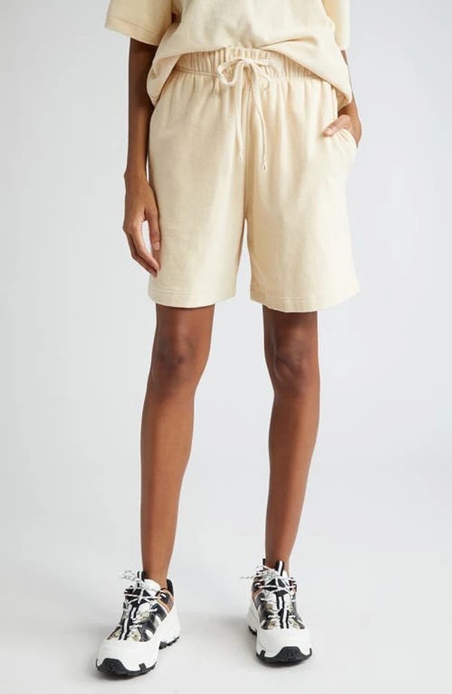 burberry Equestrian Knight Design Cotton Sweat Shorts Calico at Nordstrom,