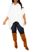 BUXOM COUTURE Flowy High-Low Shirt at Nordstrom, X