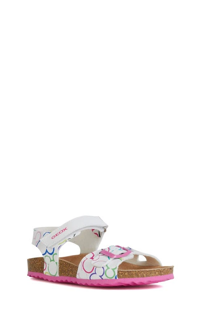 Geox Kids' Adriel Sandal White Multi at Nordstrom,