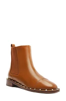 Schutz Tanner Studded Chelsea Boot Dark Caramel Leather at Nordstrom,