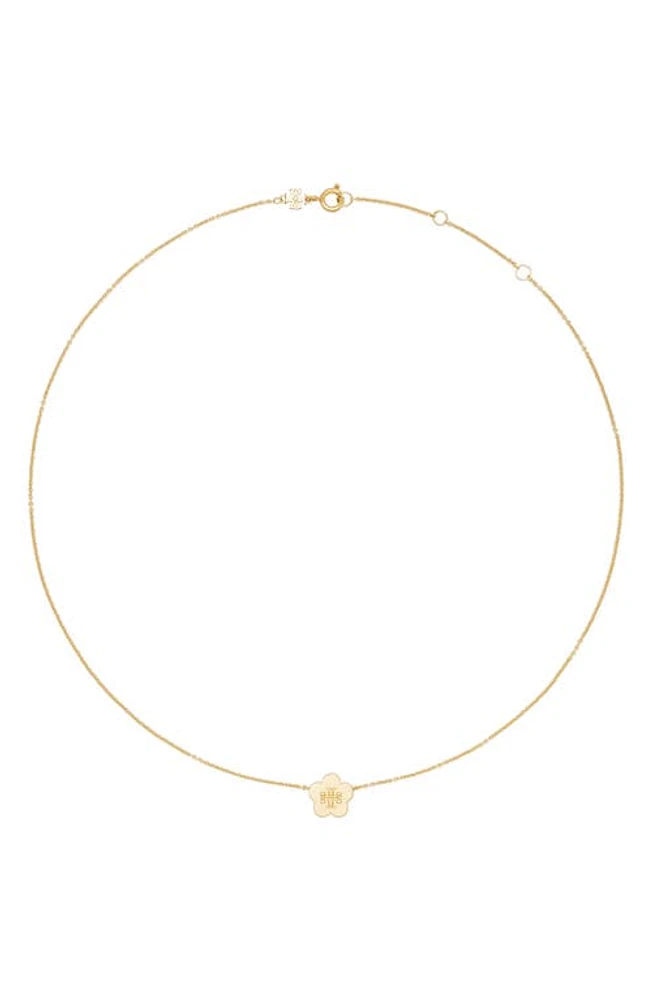 Tory Burch Kira Flower Pendant Necklace in Tory Gold at Nordstrom