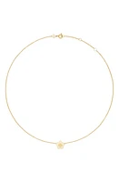 Tory Burch Kira Flower Pendant Necklace in Tory Gold at Nordstrom