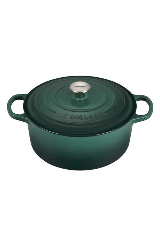 Le Creuset Signature 4.5-Quart Round Enamel Cast Iron Dutch Oven in Artichaut at Nordstrom