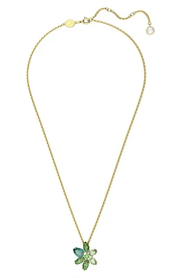 Swarovski Gema Floral Pendant Necklace in Green at Nordstrom