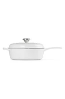 Le Creuset Signature Enamel Cast Iron Cassadou in White at Nordstrom, Size 3.75 Qt