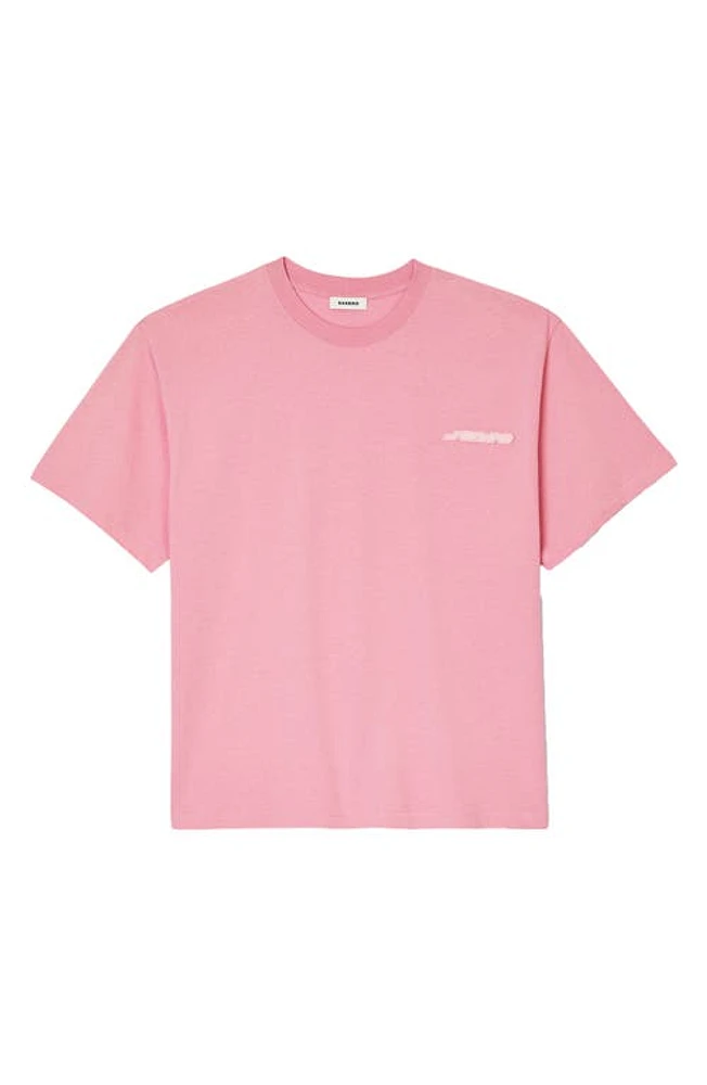 sandro Rubber Logo Patch T-Shirt at Nordstrom,