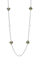 LAGOS Rare Wonders - Honeybee Station Long Necklace in Silver/Gold at Nordstrom, Size 34 In