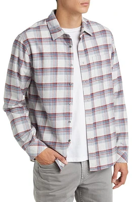 Rails Forrest Check Flannel Button-Up Shirt in Moab Sky Melange at Nordstrom, Size X-Large