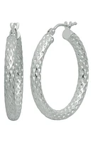 Bony Levy 14K Gold Faceted Hoop Earrings in 14K Gold at Nordstrom