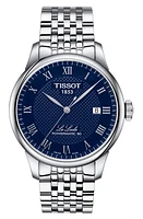 Tissot Le Locle Powermatic 80 Bracelet Watch, 39mm in Blue at Nordstrom