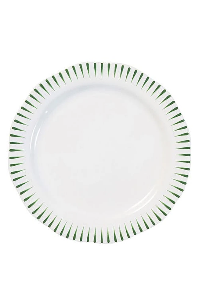 Juliska Sitio Stripe Dinner Plate in Basil at Nordstrom