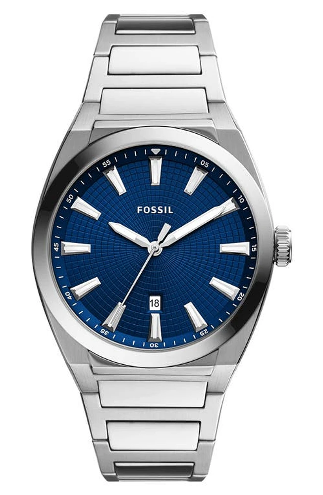 Fossil Everett Bracelet Watch, 42mm in Stainless at Nordstrom