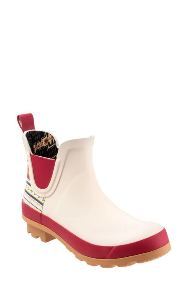 Pendleton Paloma Stripe Waterproof Chelsea Boot White Multi at Nordstrom,