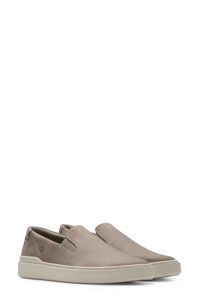 Clarks(r) Craft Swift Go Slip-On Sneaker Grey Nubuck at Nordstrom,