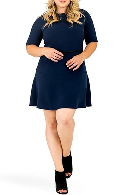 Standards & Practices Tina Flounce Dress Navy at Nordstrom,