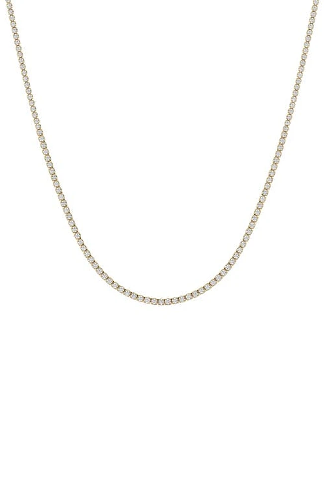 Jennifer Fisher 18K Gold Round Cut Lab Created Diamond Tennis Necklace - 4.0 ctw in 18K Yellow Gold at Nordstrom, Size 15