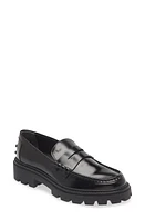 Tod's Lug Sole Penny Loafer Black at Nordstrom,