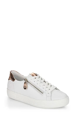 REMONTE Rieker Alina 03 Sneaker Weiss/Kupfer at Nordstrom,