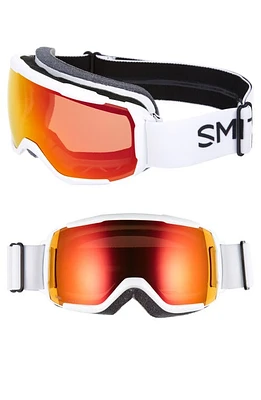 Smith Grom 185mm Snow Goggles in White at Nordstrom