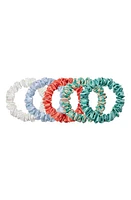 slip Pure Silk 5-Pack Midi Scrunchies in Seashell at Nordstrom