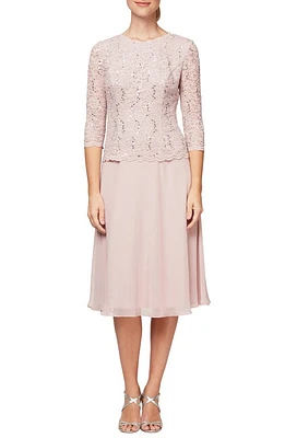 Alex Evenings Faux Two-Piece Cocktail Dress at Nordstrom