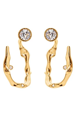 Oscar de la Renta Crystal Branch Drop Earrings in Gold at Nordstrom