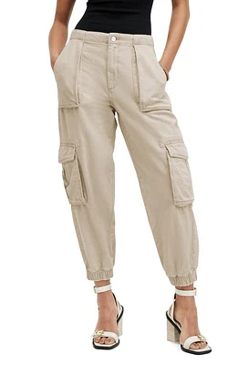 AllSaints Frieda Twill Cargo Joggers Natural White at Nordstrom, Us