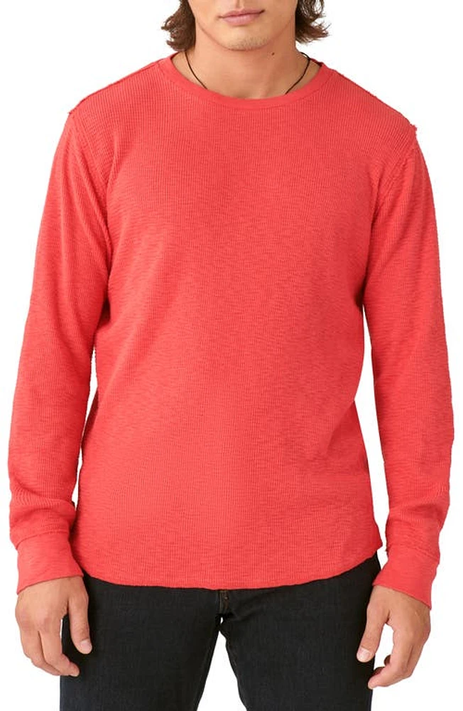 Lucky Brand Garment Dye Thermal Cotton Top at Nordstrom,