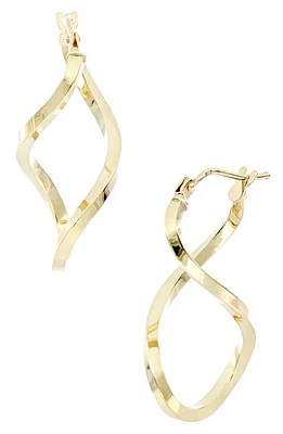 Bony Levy Open Twist Hoop Earrings in Yellow Gold at Nordstrom