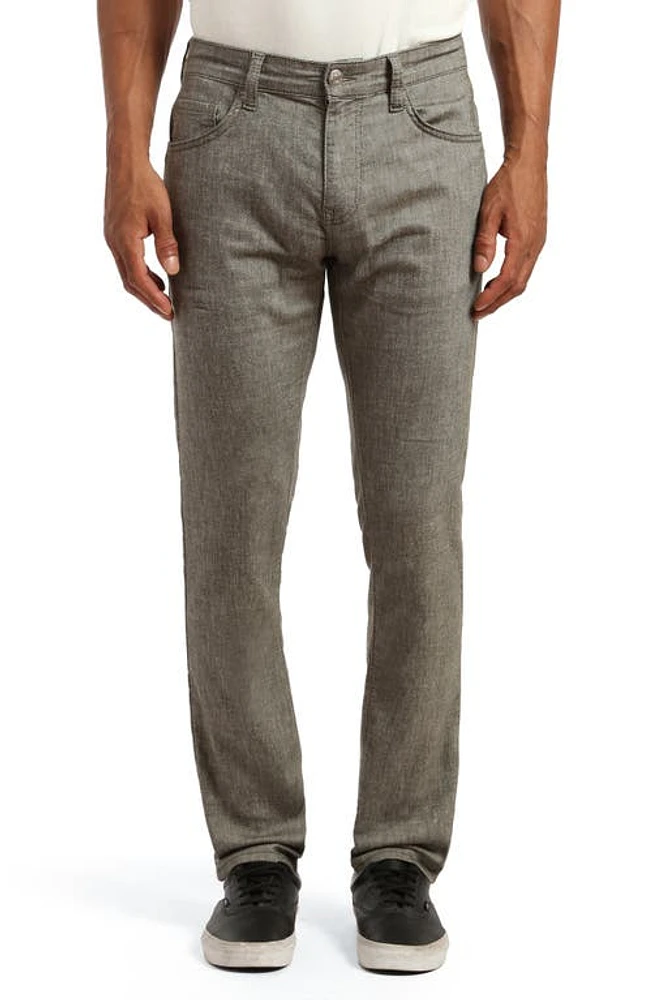 Mavi Jeans Jake Slim Fit Five-Pocket Pants Green Linen at Nordstrom, X