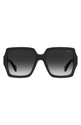 Moschino 56mm Gradient Square Sunglasses in Black at Nordstrom