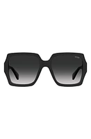 Moschino 56mm Gradient Square Sunglasses in Black at Nordstrom